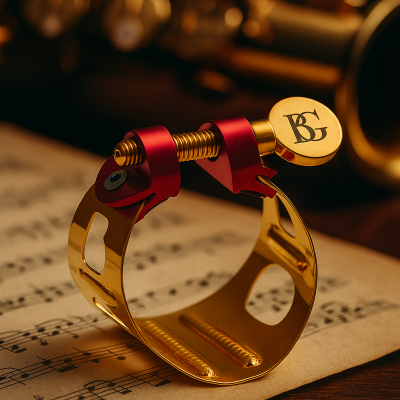 20250816 0838 Ligature Saxophone Doree Remix 01k2rsfycfe44vjkct1jv4z772