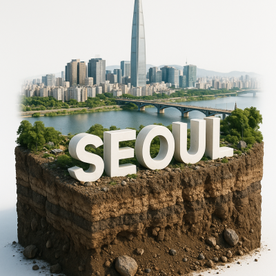 Sora 20250818 1017 Seoul Diorama Cross Section Simple Compose