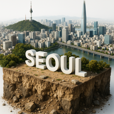 Sora 20250818 1017 Seoul Diorama Cross Section Simple Compose