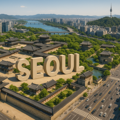 Sora 20250816 0823 Palais Gyeongbokgung En Eclairage Simple Compose