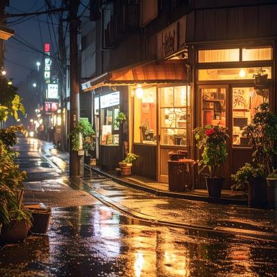 Firefly A Hyper Realistic Cinematic Stepping Into A Quiet Tokyo Night Where The Warm Glow Of 24841