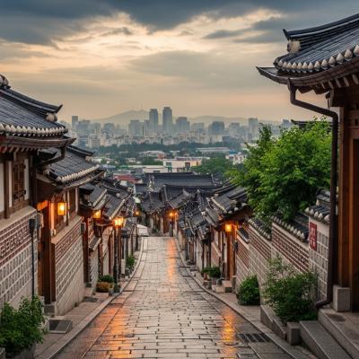 Whisk Generated ia | Hanok village of Seoul