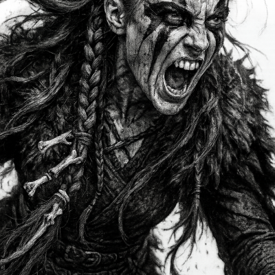 Sora 20250822 0824 Fierce Viking Warrior Simple Compose