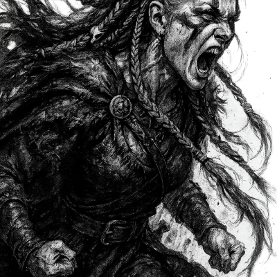 Sora 20250822 0824 Fierce Viking Warrior Simple Compose