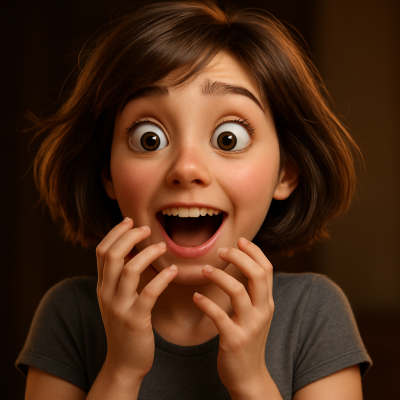 Sora 20250826 1114 Surprised Joyful Expression Simple Compose