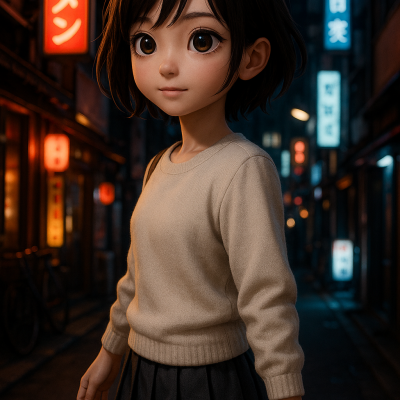 Promenade Nocturne A Tokyo