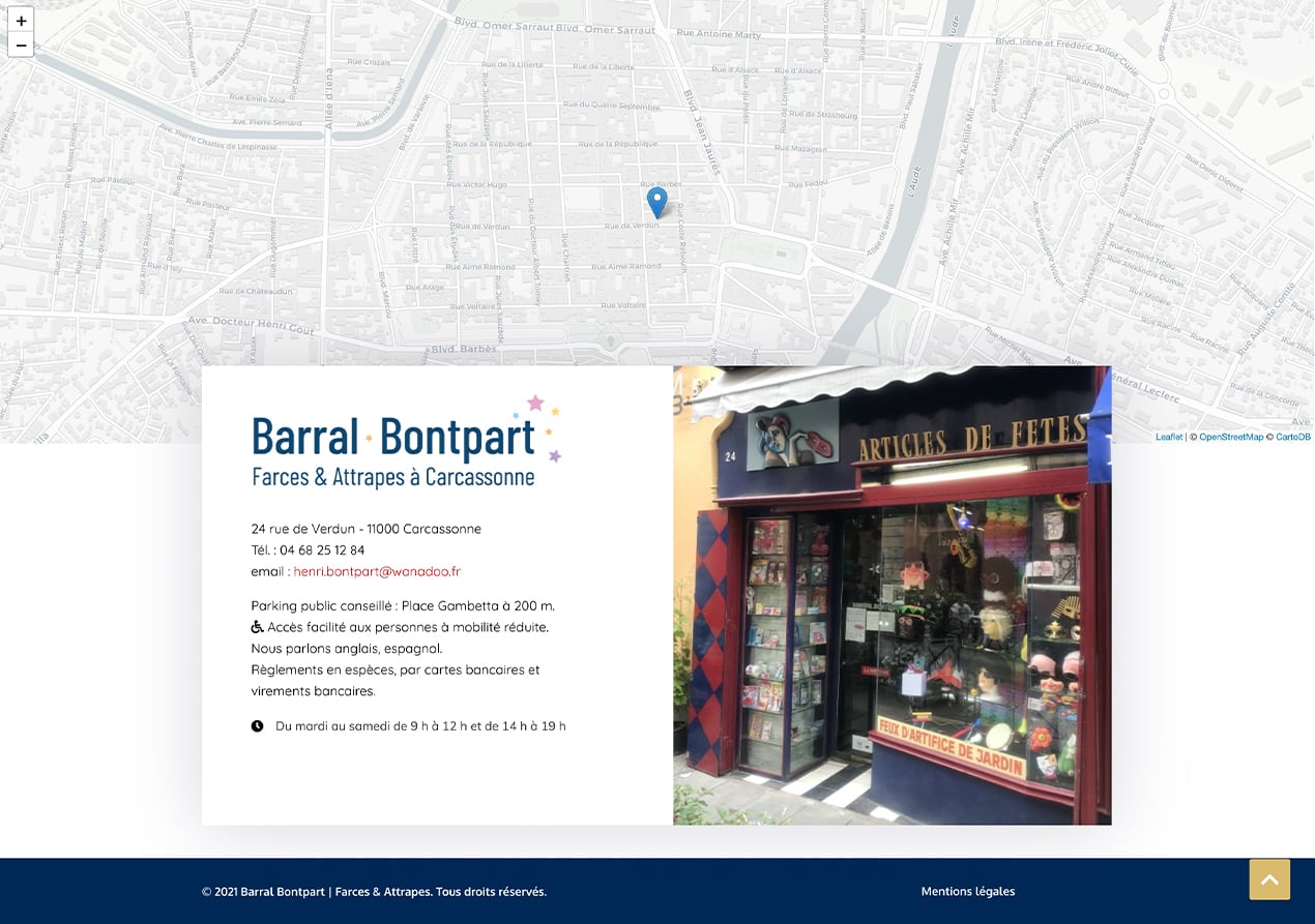 capture site internet Barral-Bontpart Carcassonne
