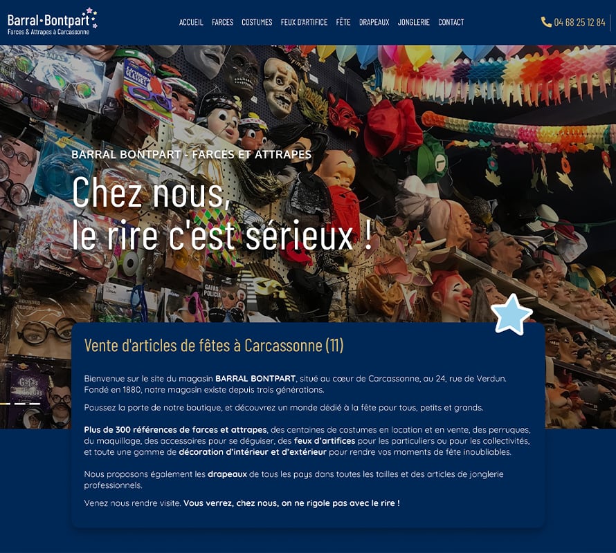 capture site internet Barral-Bontpart Carcassonne