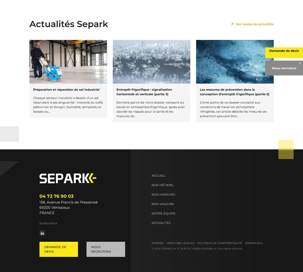 capture site internet Separk